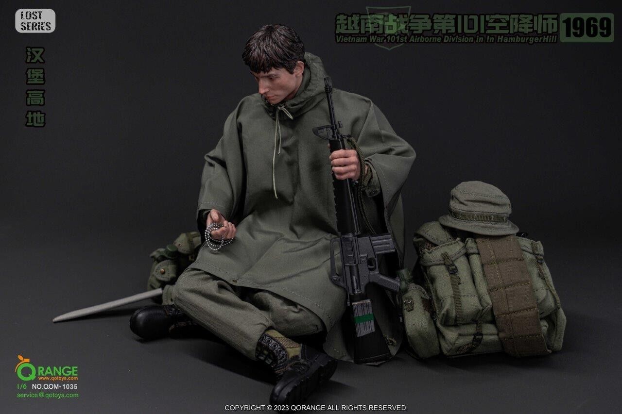 1:6 scale QO Toys Vietnam 101st Airborne Hamburger Hill M6 Bayonet Knife