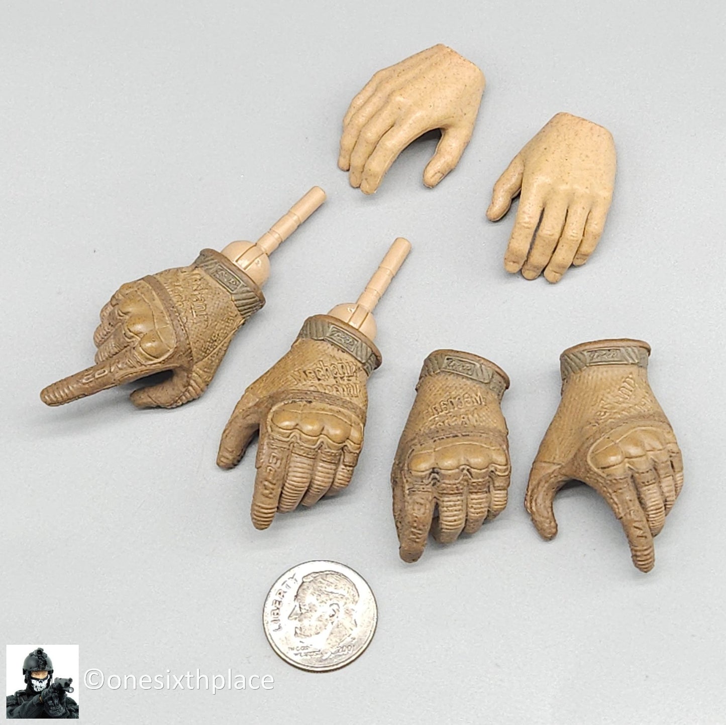 1:6 scale Easy & Simple ALPHA Team Leader Gloved Hands Set for 12" Figures