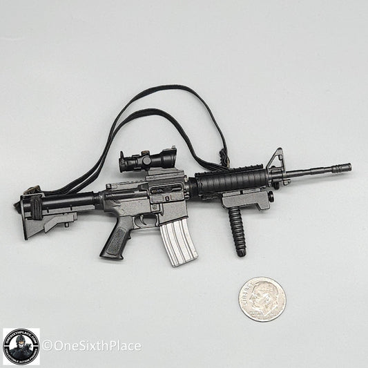 1:6 scale Dragon M4 Rifle w/ Acog Sight & Tactical Foregrip for 12" Figures