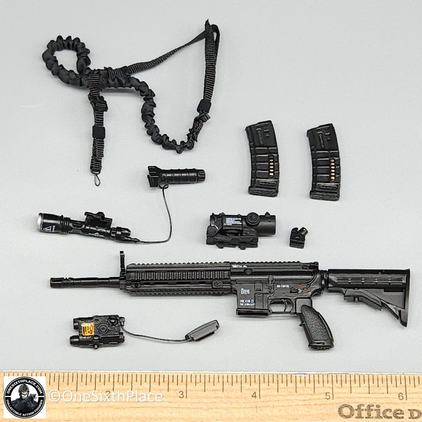 1:6 scale Fire Girl Female CQB Tactical Agent in Green HK416 Rifle 12" Figures