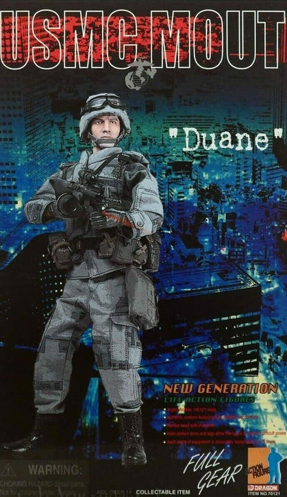 1:6 Dragon "Duane" USMC MOUT Urban Camo Helmet 12" GI Joe BBI DamToys