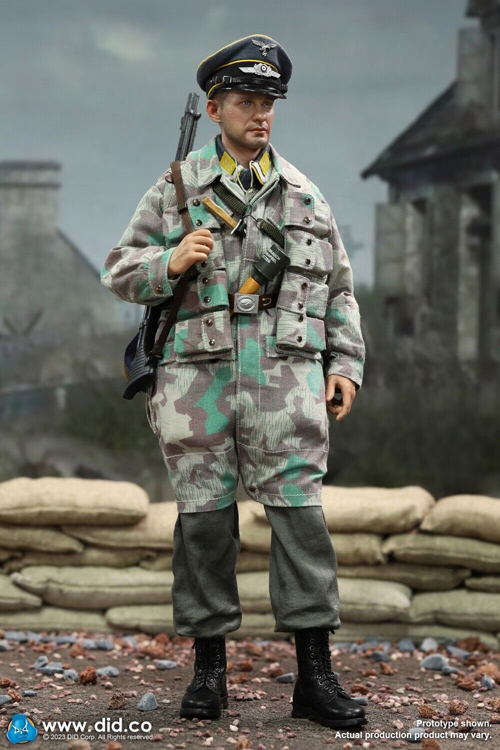 1:6 scale DID 20th Anniversary WWII German Fallschirmjager Axel 12" Figure