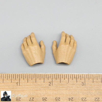 1:6 Easy & Simple PMC Field Recce Male Relaxed Hands for 12" Figures