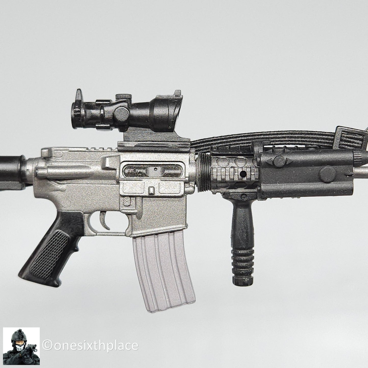 1:6 scale Dragon M4 Rifle w/ ACOG & Silencer for 12" Figures