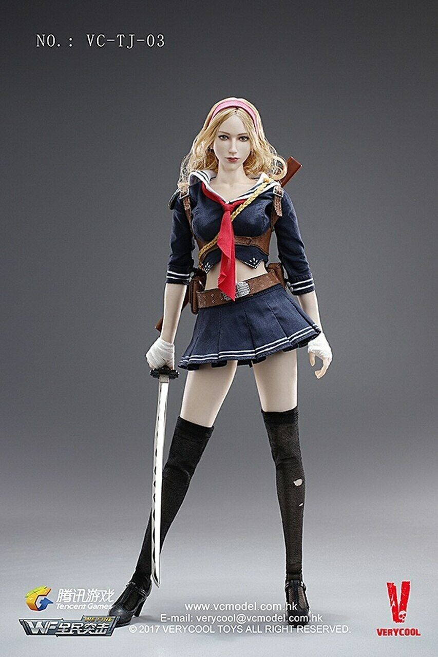 1:6 Very Cool Blade Girl Female Bandaged Pale Hands Set 12" Hot Toys Babydoll 