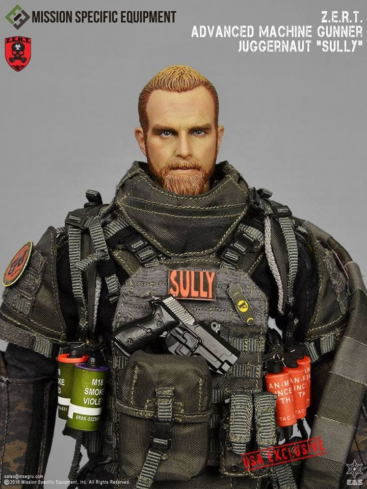 1:6 scale Easy & Simple ZERT Juggernaut Smoke Grenade Red (x1) for 12" Figures