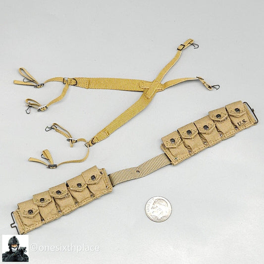 1:6 scale Ujindou WWII US Armored Infantryman M23 Ammo Belt w/ Suspenders