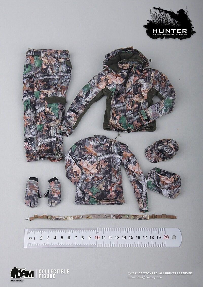 1:6 DamToys Realtree Camo Hunting Jacket (Set B) for 12" Figures Navy SEAL