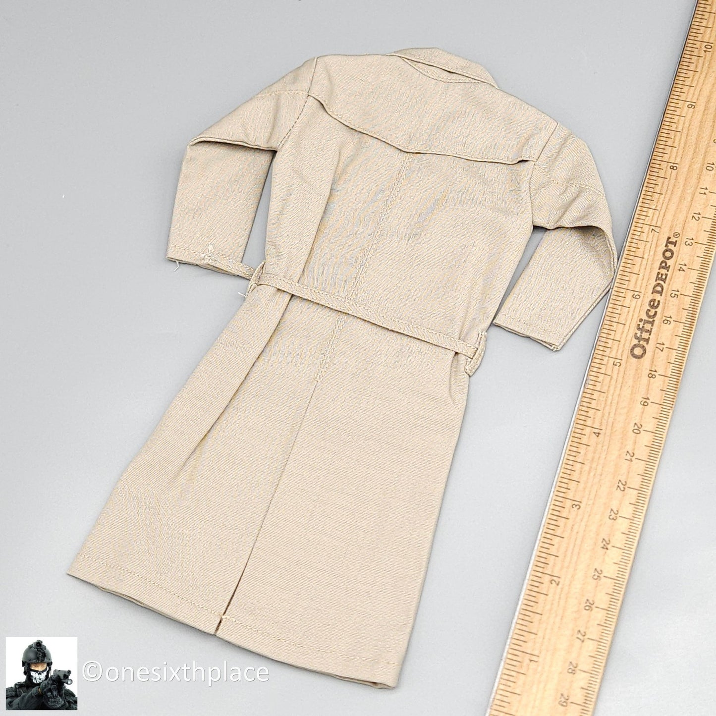 1:6 Triad Toys Cream Trenchie Female Trench Coat for 12" Figures