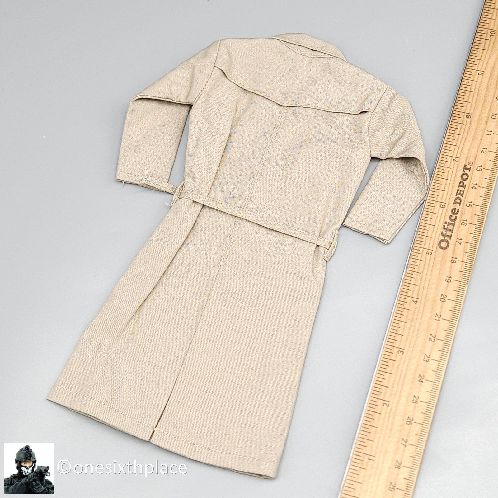 1:6 Triad Toys Cream Trenchie Female Trench Coat for 12" Figures