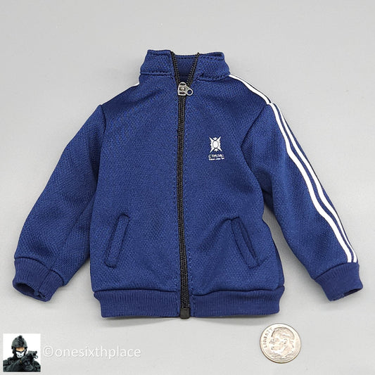 1:6 scale Flagset Serbia Sniper Mens Blue Tracksuit Top for !2" Figures