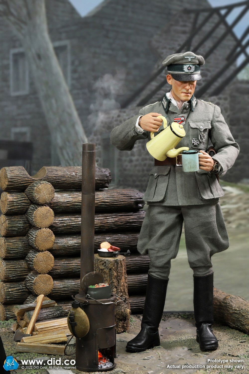 1:6 Scale DiD WWII German Stove Diorama Set for 12" Action Figures E60067