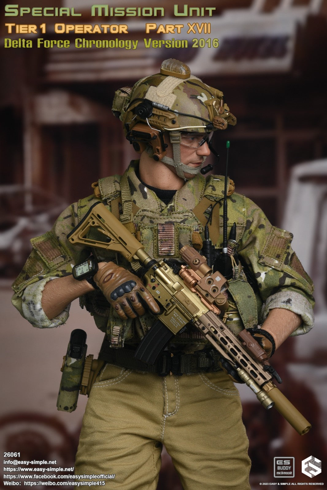 1:6 scale Easy Simple Multicam JPC Plate Carrier READ NOTES for 12" Figures