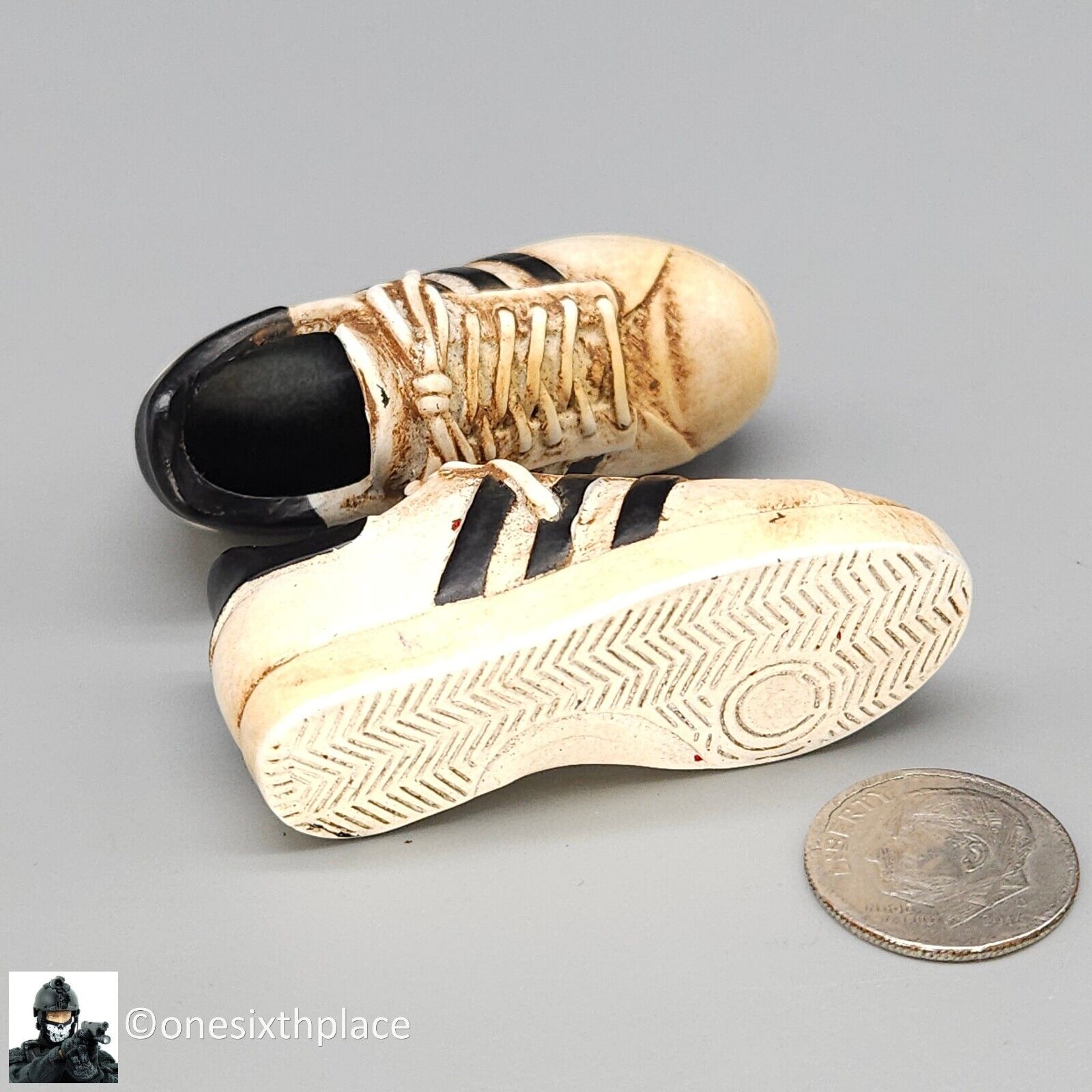 1:6 scale Hot Toys DEVGRU Weathered Adidas Sneakers for 12" Figures