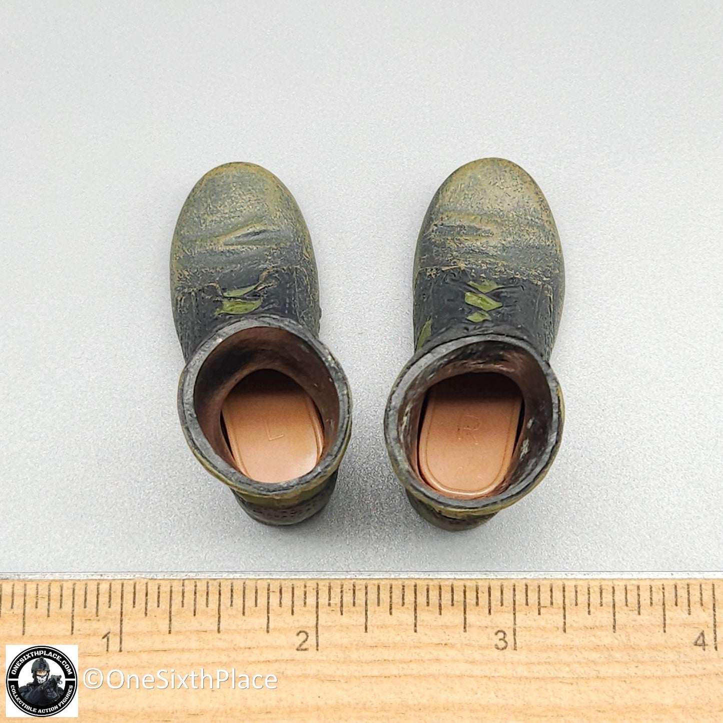 1:6 scale Dragon Vietnam US Lt Col Moore Jungle Boots (Foot Type) for 12" Figure