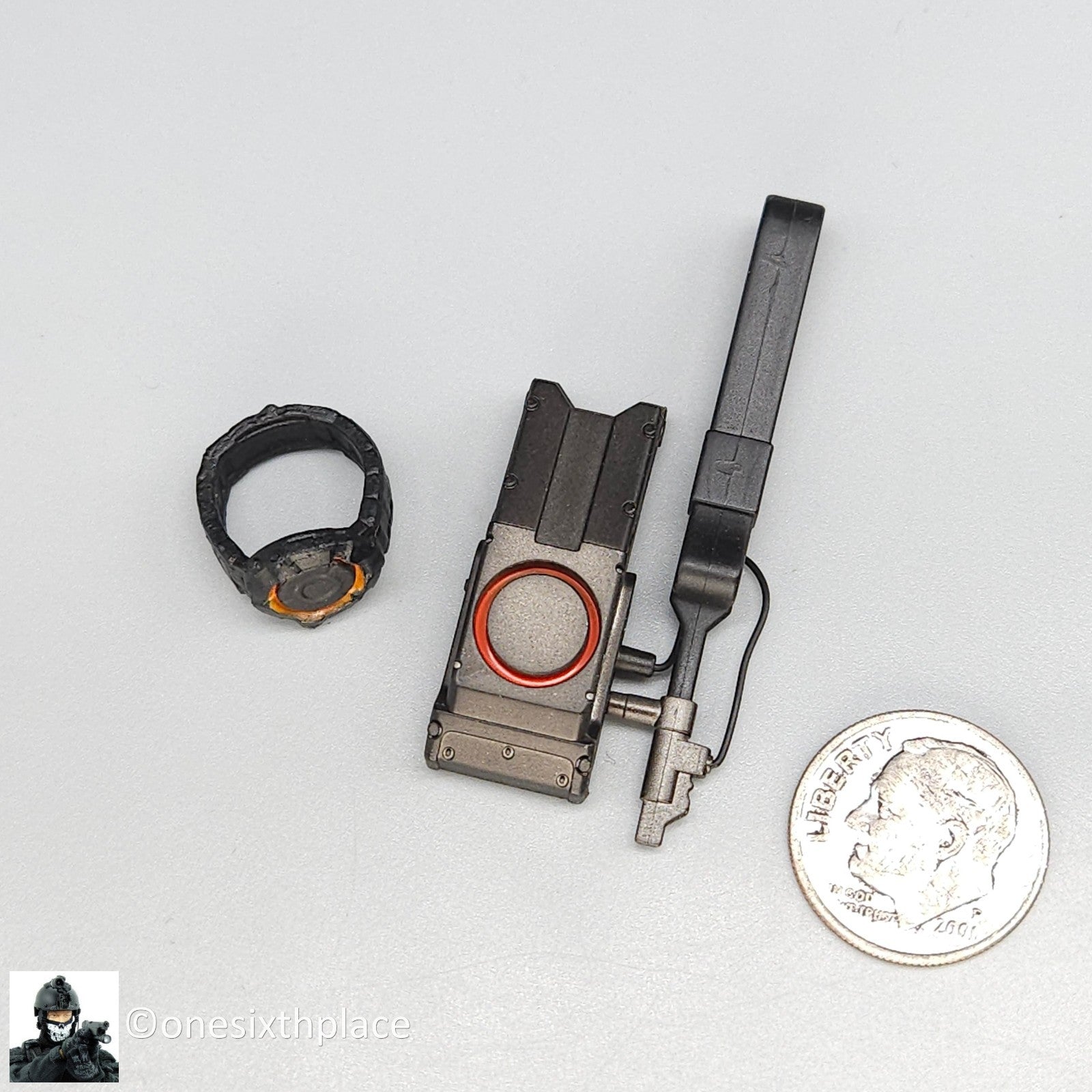 1:6 scale VTS Toys Darkzone Agent ISAC Brick Comm Relay & Watch for 12" Figures