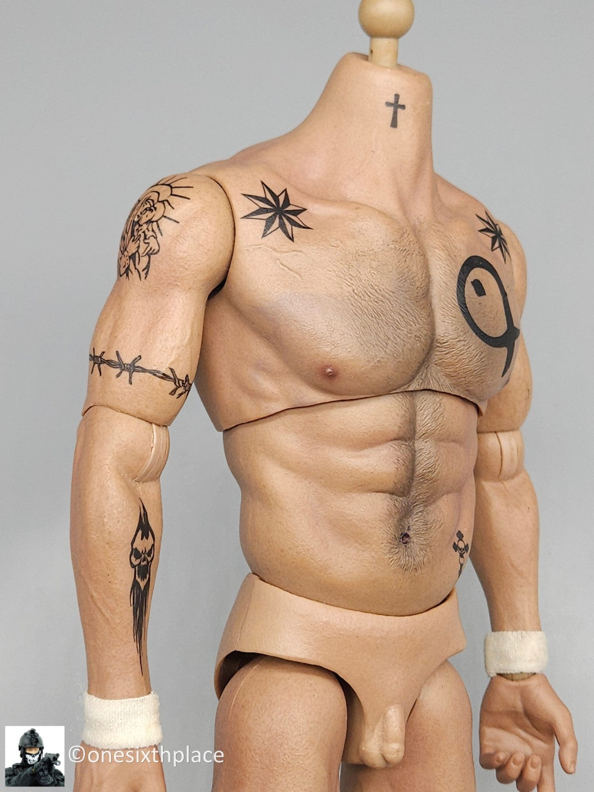 1:6 scale WorldBox King Fighter Version B Tattoo Male Body READ NOTES 12" Figure
