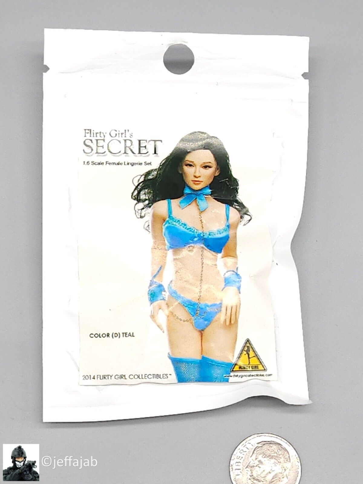 1:6 Flirty Girl Secret Female Blue Turquoise Lingerie Set for 12" Figures
