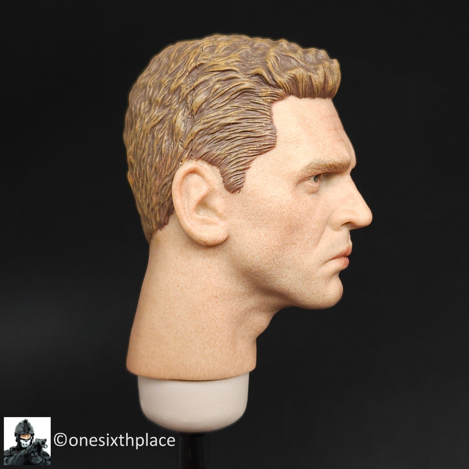 1:6 Facepool WWII US Army Ranger Sniper Male Head Sculpt for 12" Figures