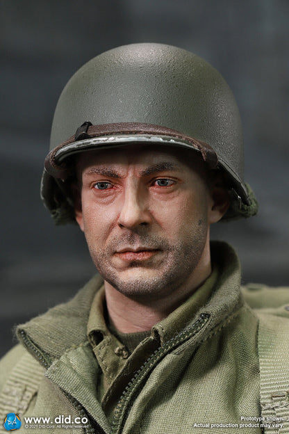 1:6 DiD WWII US 2nd Ranger Sergeant Horvath Male Head Sculpt for 12" Figures