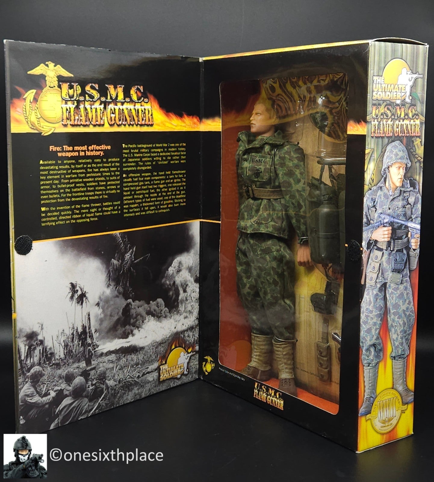 1:6 scale Ultimate Soldier WWII USMC Flame Gunner 12" Action Figure