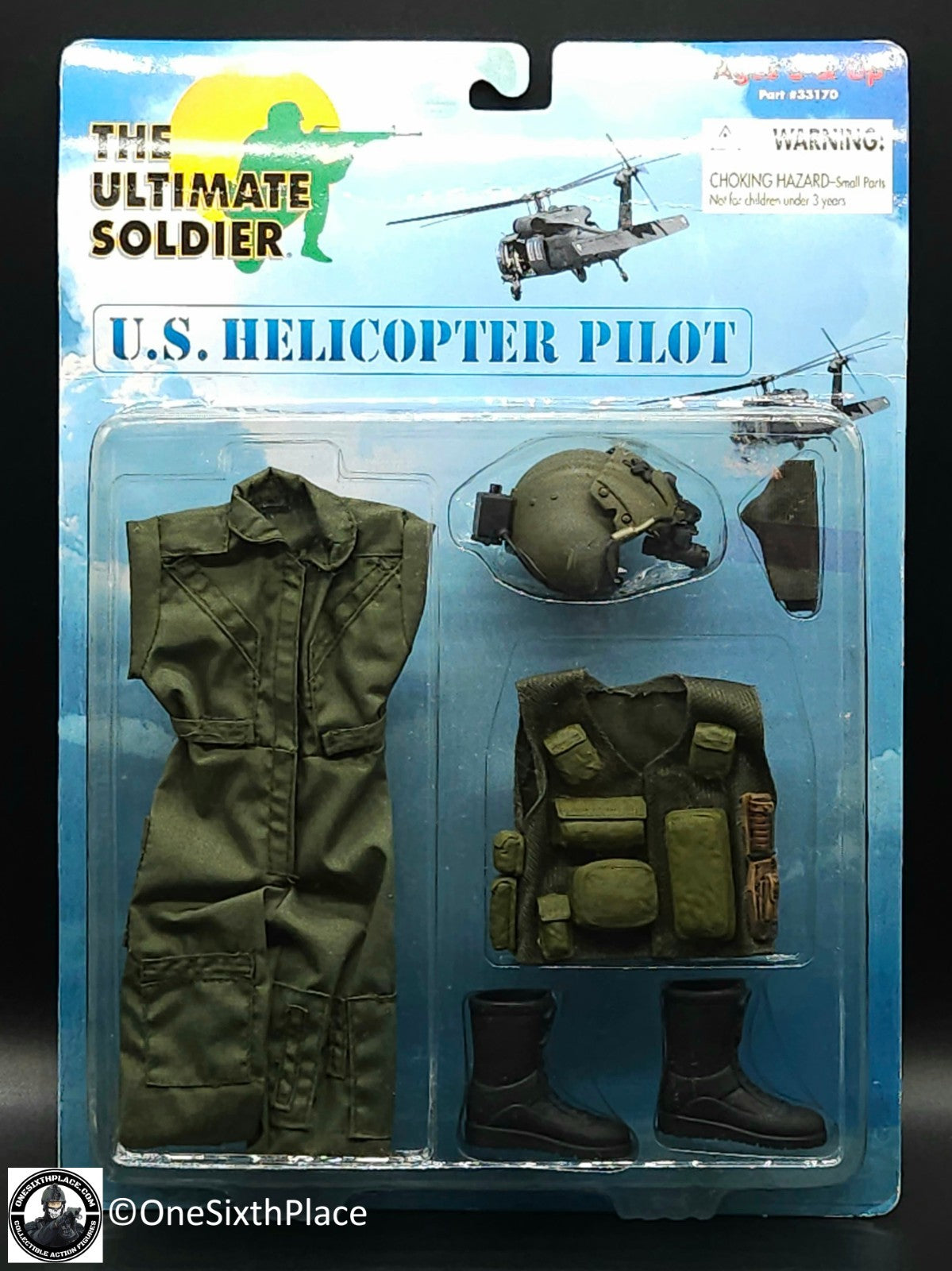 1:6 Ultimate Soldier Modern US Helicopter Pilot Uniform Set for 12" Figures