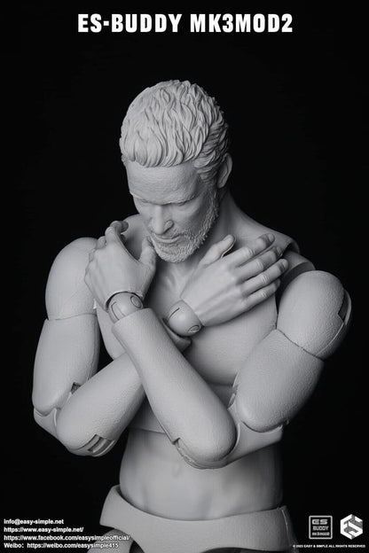 1:6 Easy & Simple MK3Mod2 Male Nude Body NEW STYLE for 12" Figures