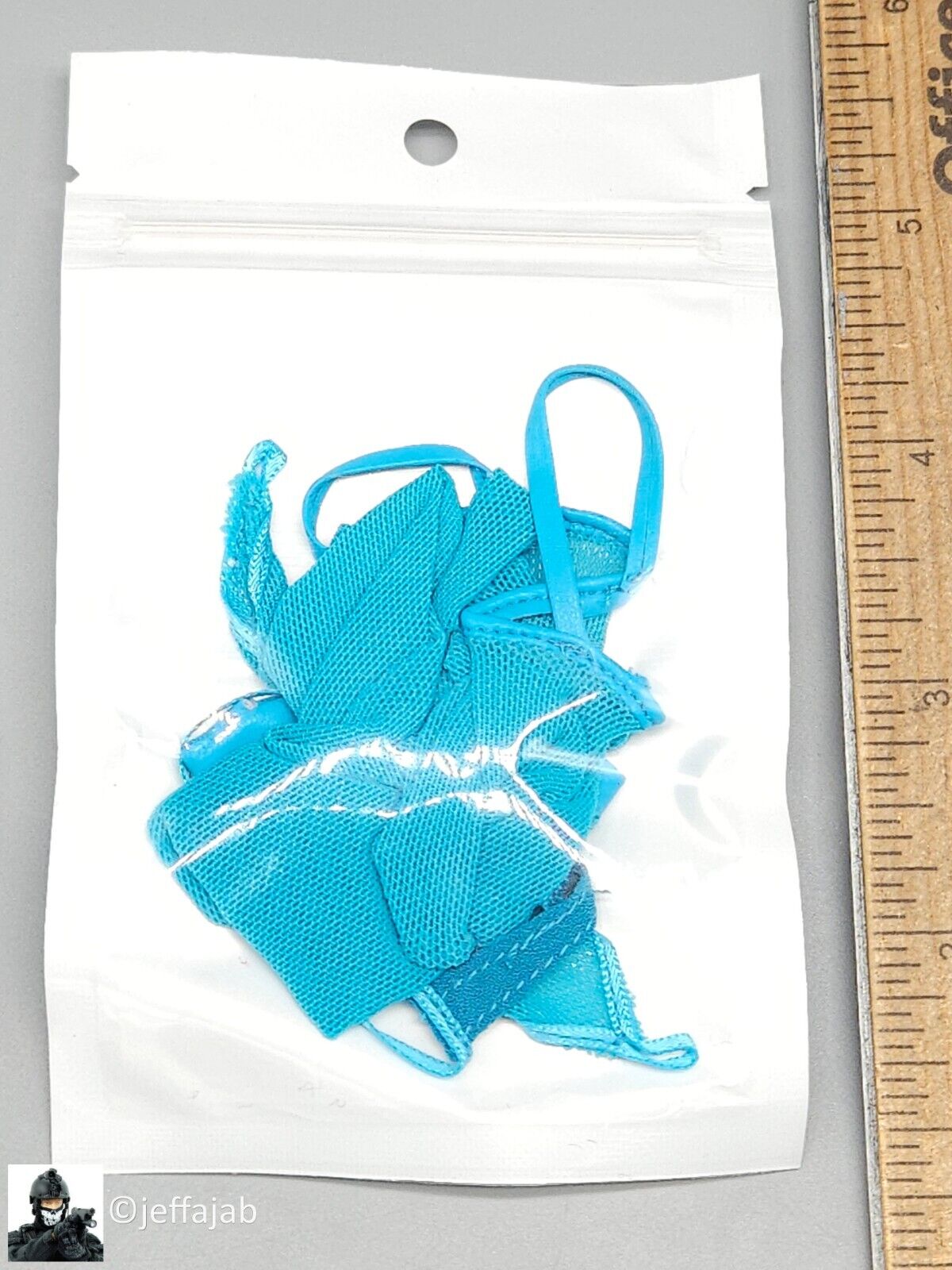 1:6 Flirty Girl Secret Female Blue Fishnet Bodysuit Lingerie for 12" Figures