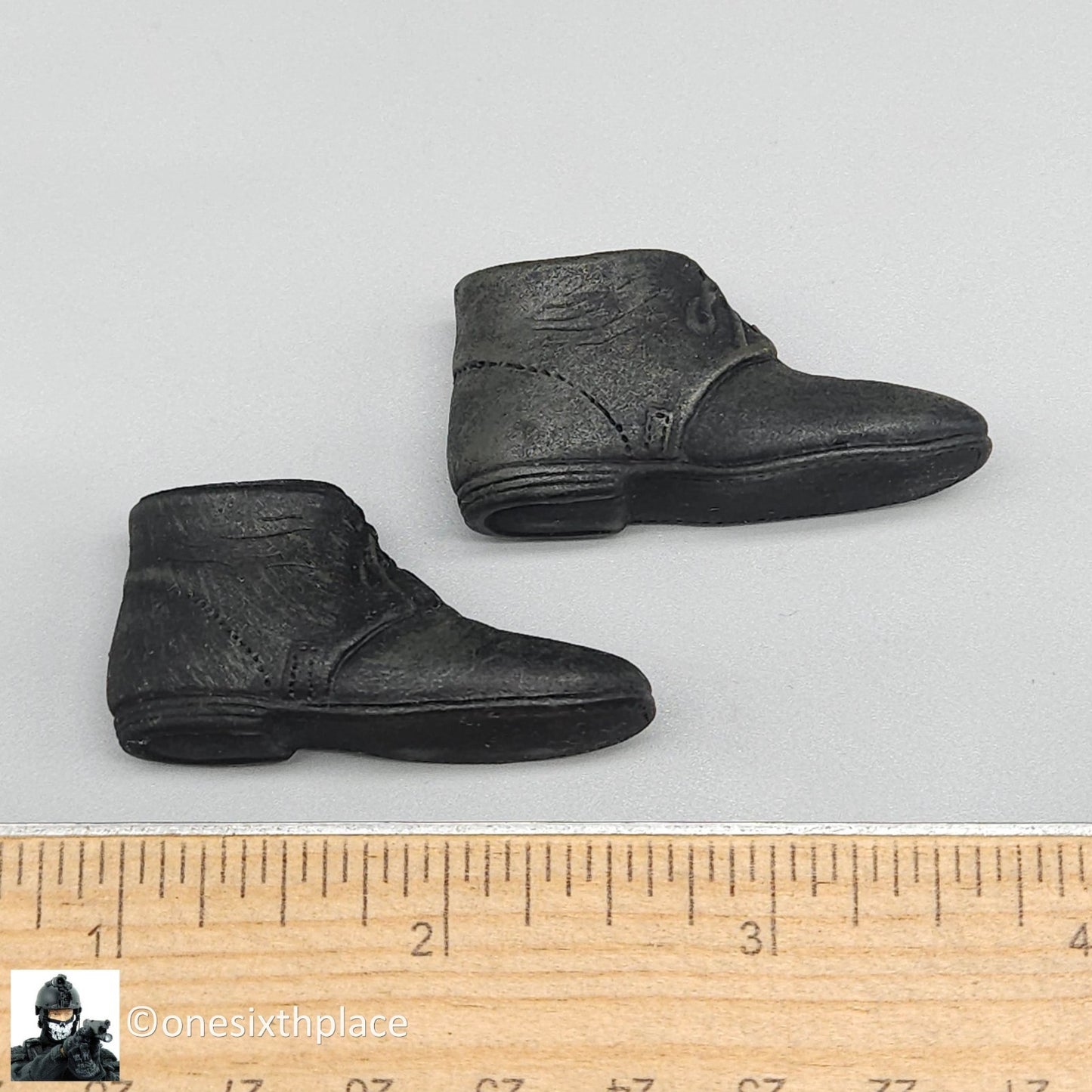 1:6 scale Sideshow Civil War Brogans Shoes (Foot Type) for 12" Figures