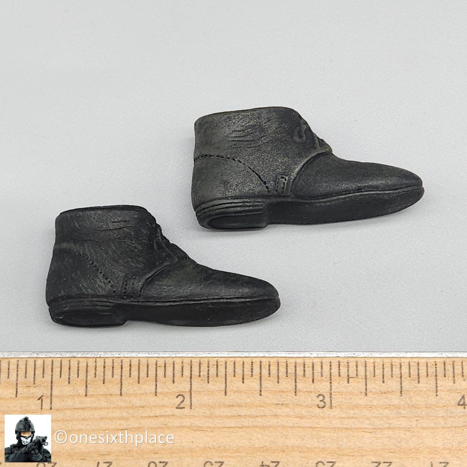 1:6 scale Sideshow Civil War Brogans Shoes (Foot Type) for 12" Figures