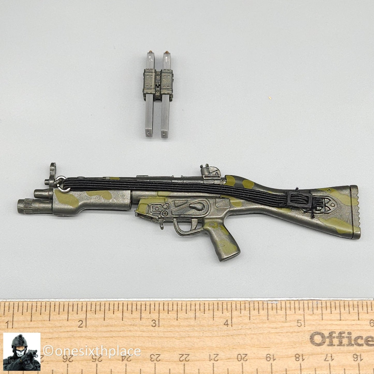 1:6 scale Hasbro Force Recon Marine Camo MP5 Submachine Gun  for 12" Figures
