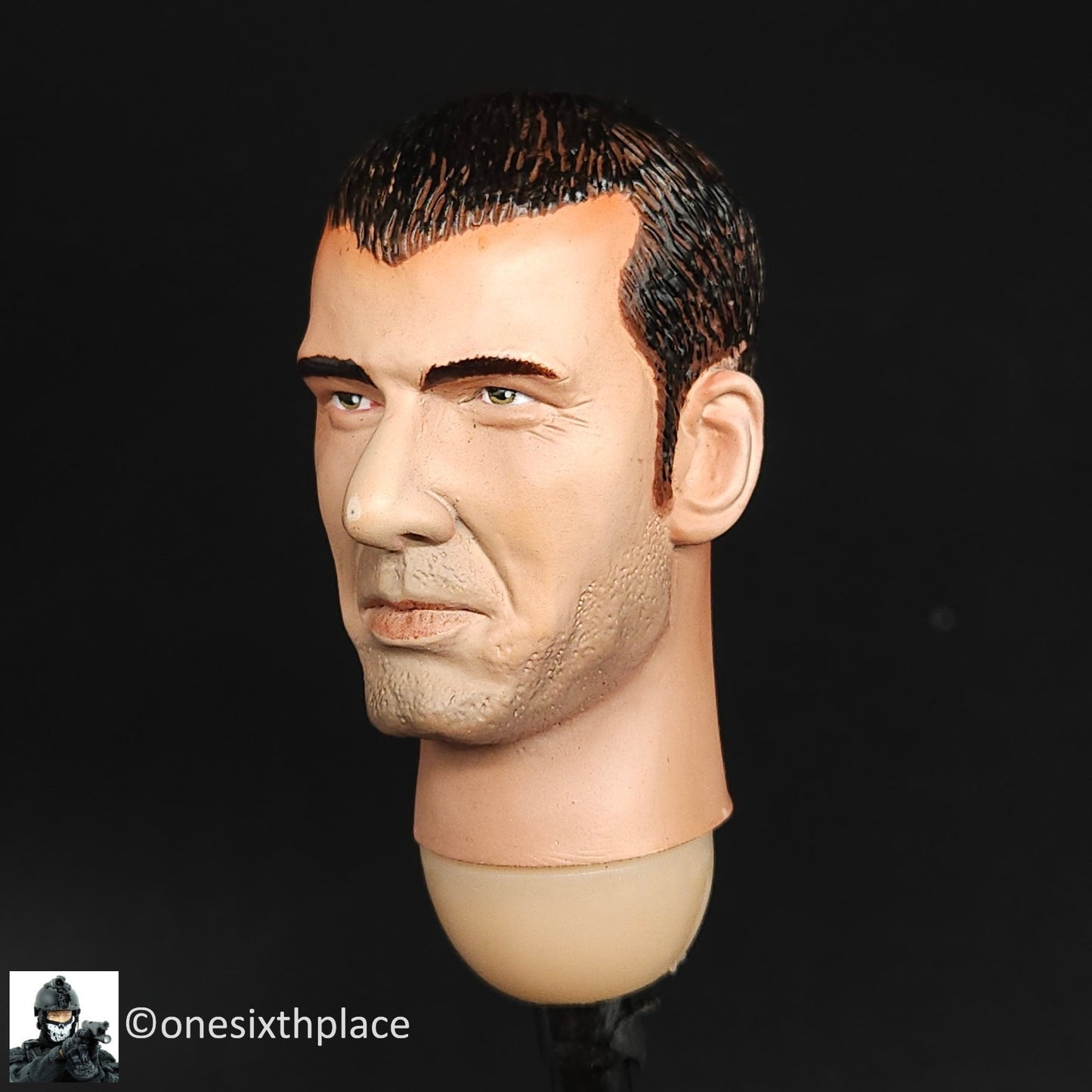 1:6 Playhouse Saturday Toys USMC Male Head Sculpt USED READ for 12" Figures