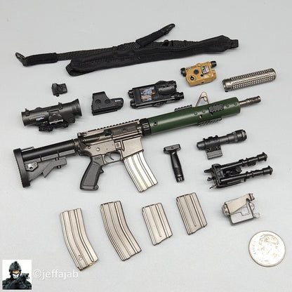 1:6 Damtoys 1st SFOD-D Enduring Freedom CAG SOPMOD M4 Rifle Set for 12" Figures