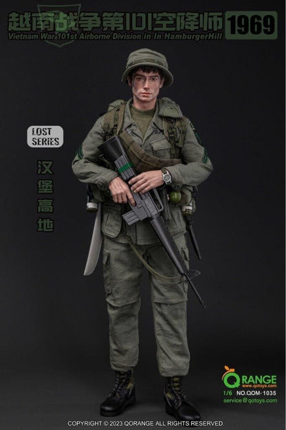 1:6 QO Toys Vietnam War 101st Airborne Division Hamburger Hill 1969 12" Figure