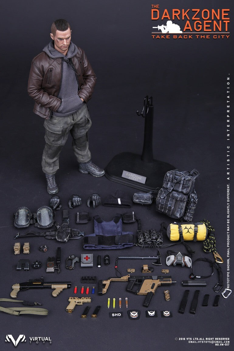 1:6 scale VTS Toys Darkzone Agent Rappeling Rope Descender or 12" Figures