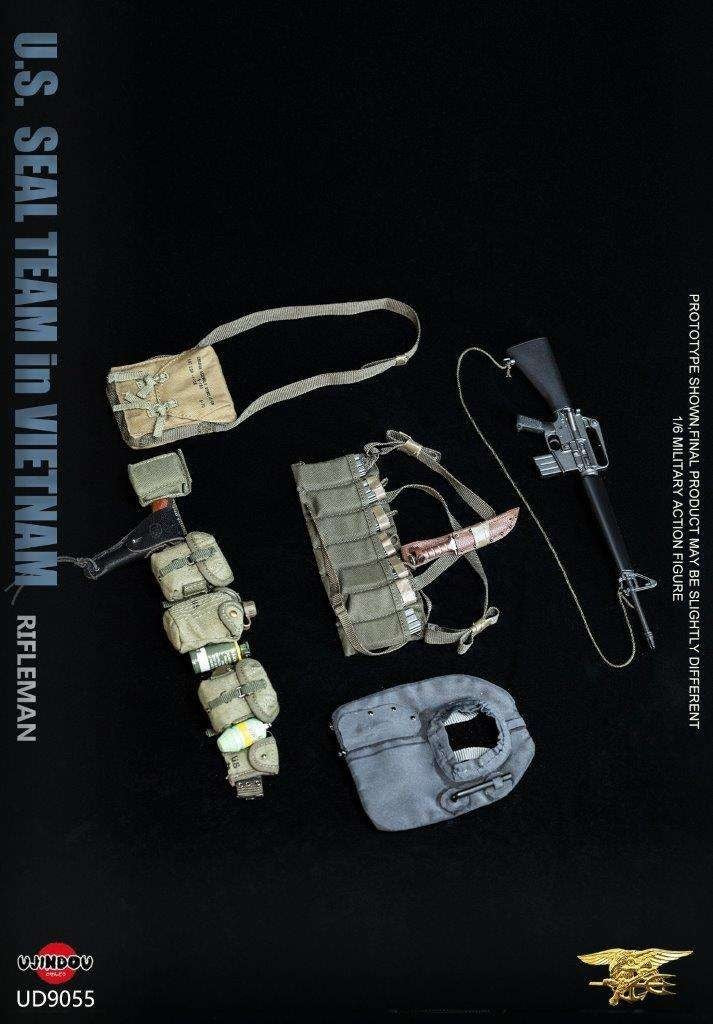 1:6 scale Ujindou US SEAL Team Rifleman in Vietnam M16 Rifle for 12" Figures