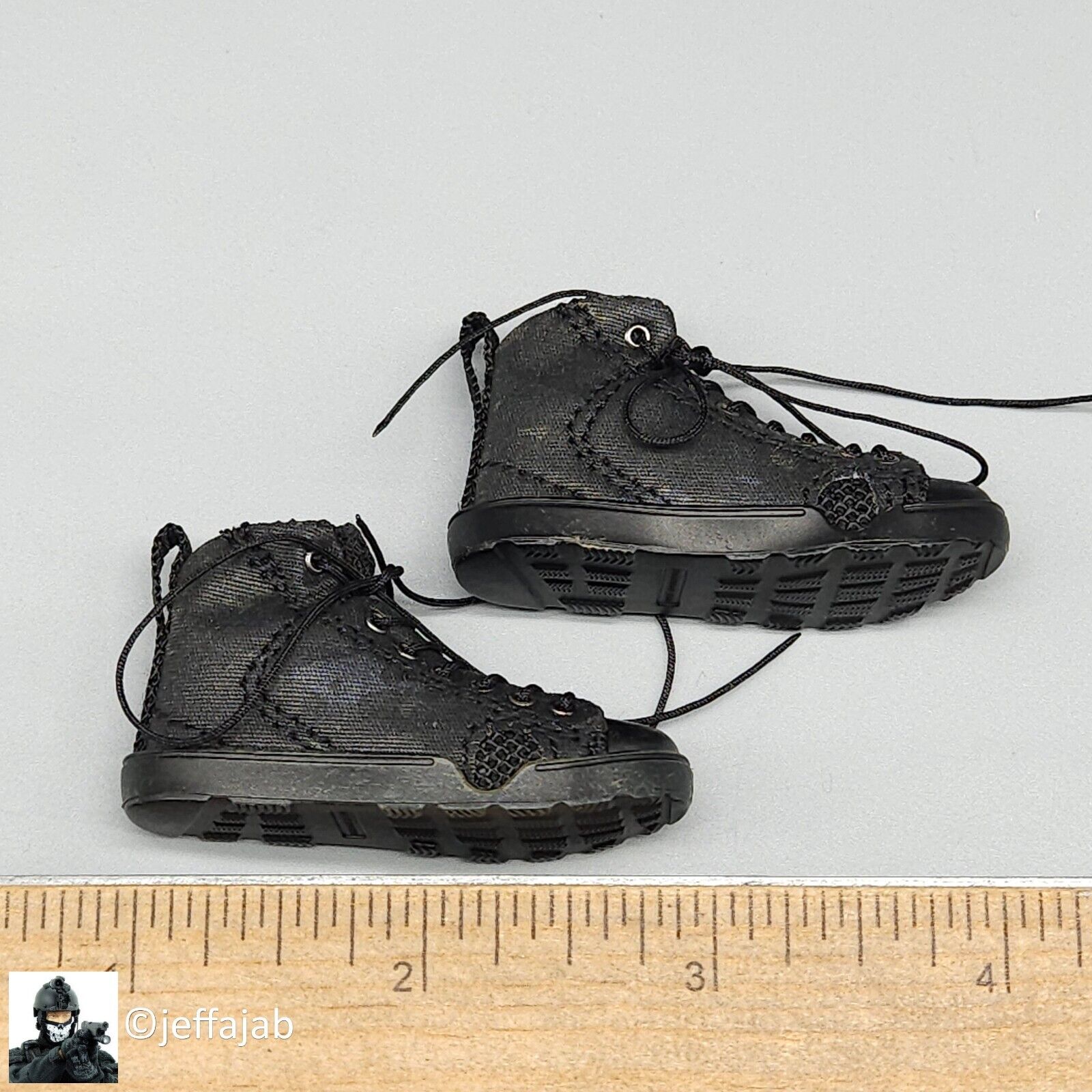 1:6 scale Easy & Simple ZERT Deathridge Remastered Black Urban Boots 12" Figures