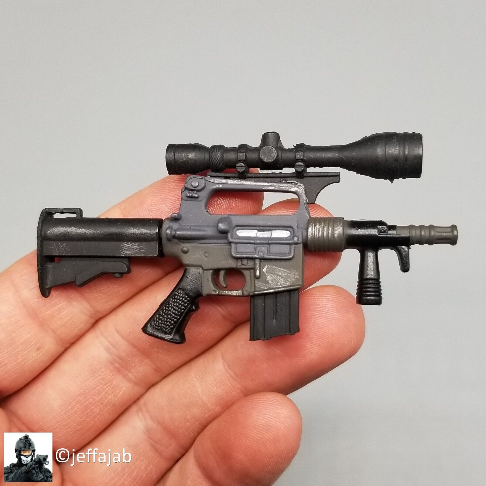 1:6 Ultimate Soldier Navy SEAL Colt M16 Pistol Rifle 12" GI Joe BBI Dragon