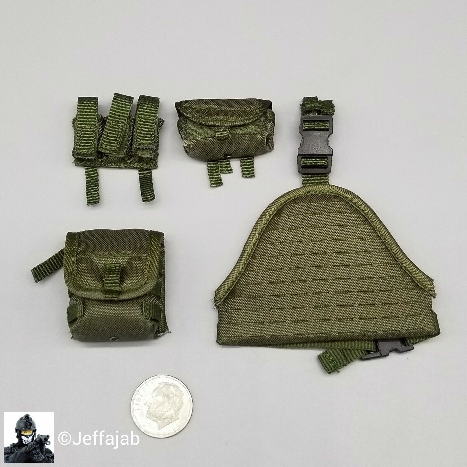 1:6 Easy & Simple CBI Enforcer Corps Yuri Leg Panel & Pouch Set #2 for 12" GIJoe