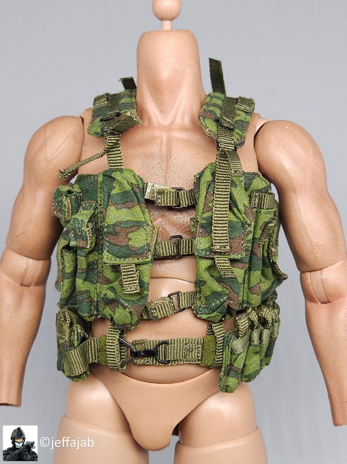 1:6 DamToys Russian Motorized Rifle Brigade Flora Camo 6SH92 Vest for 12" Figure