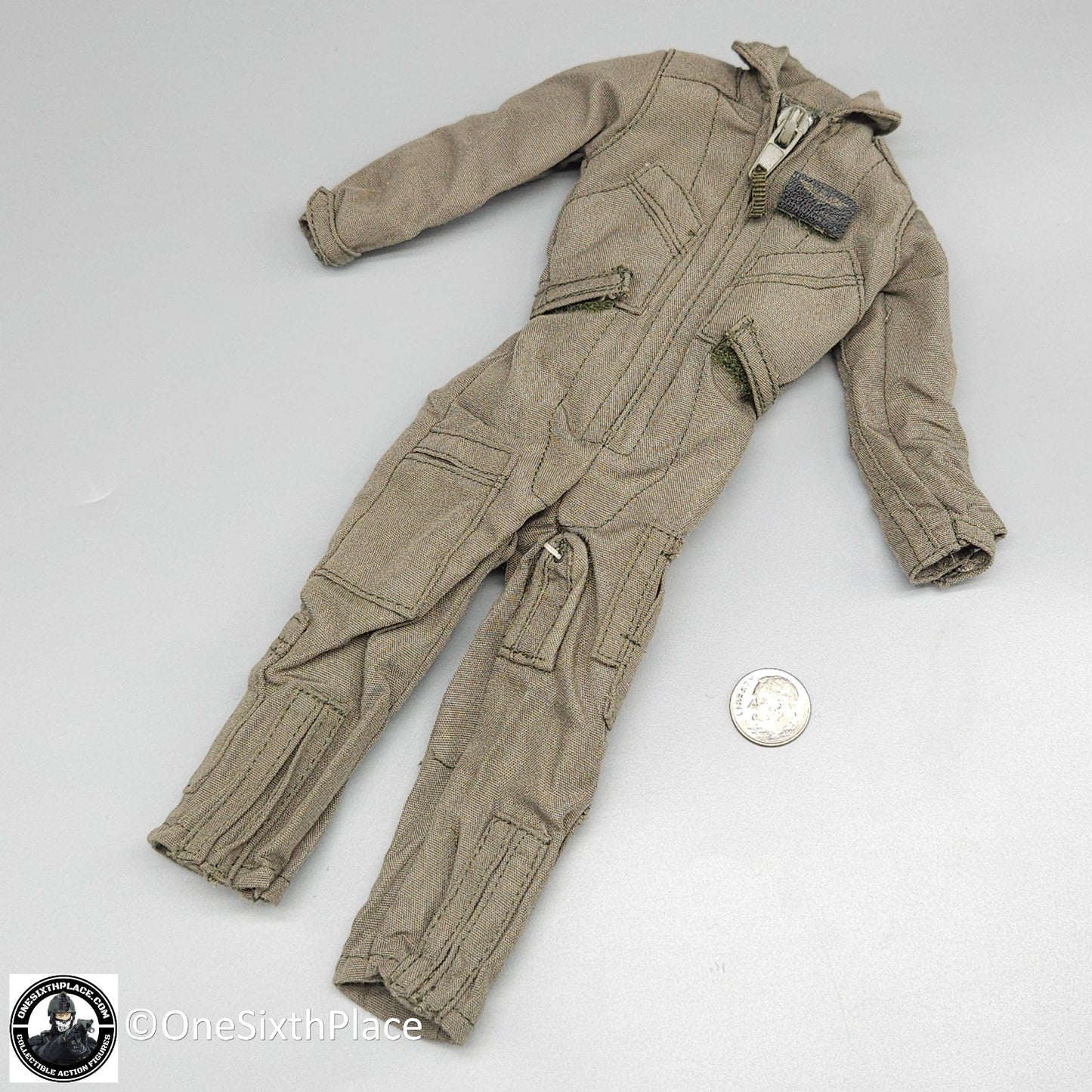 1:6 scale BBI Elite Force Aviator Cougar Green Nomex Flight Suit for 12" Figures