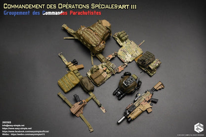 1:6 Easy & Simple French Airborne Green Utility Pouch for 12" Figures