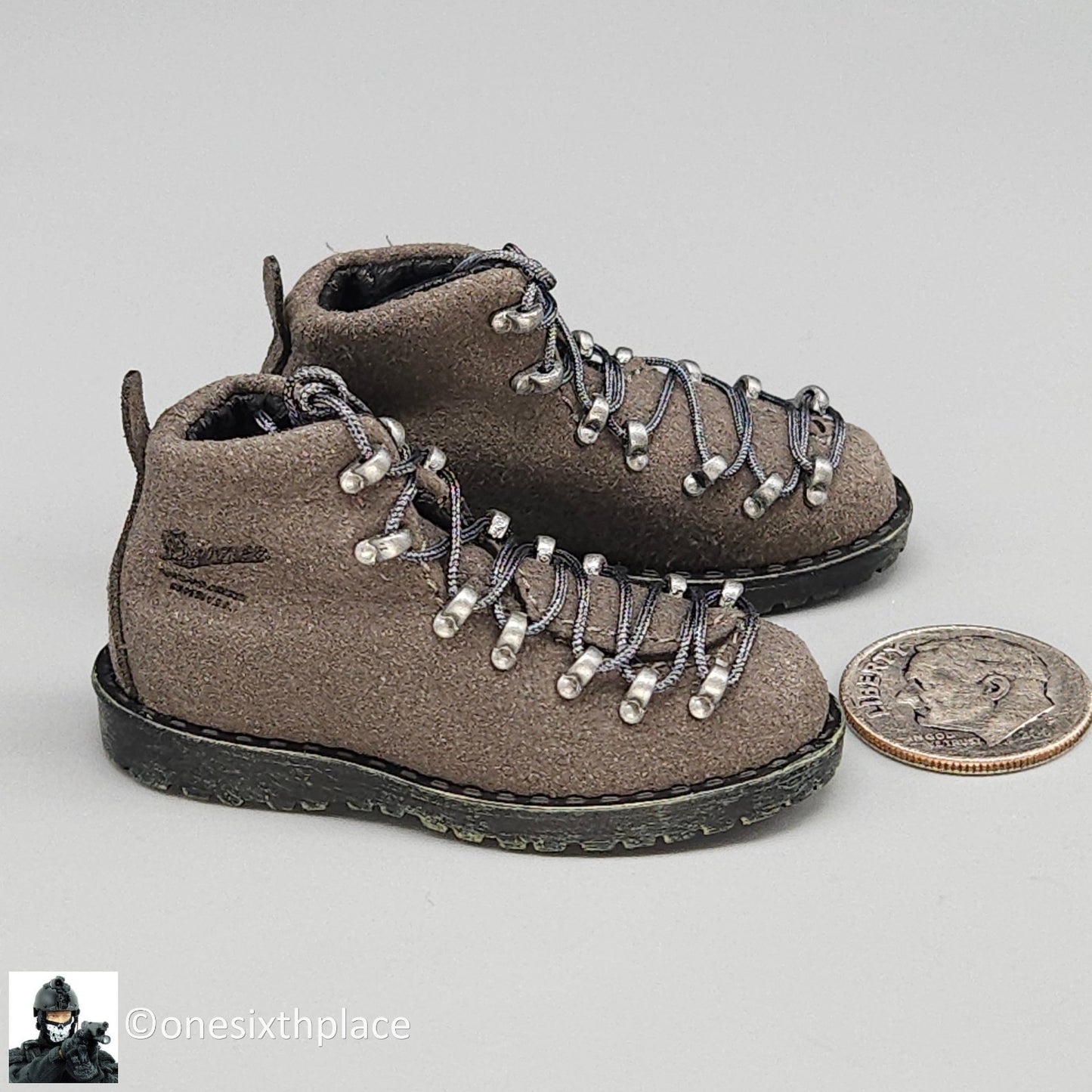 1:6 scale Easy & Simple Coalition Forces SAS Special Gray Boots for 12" Figures