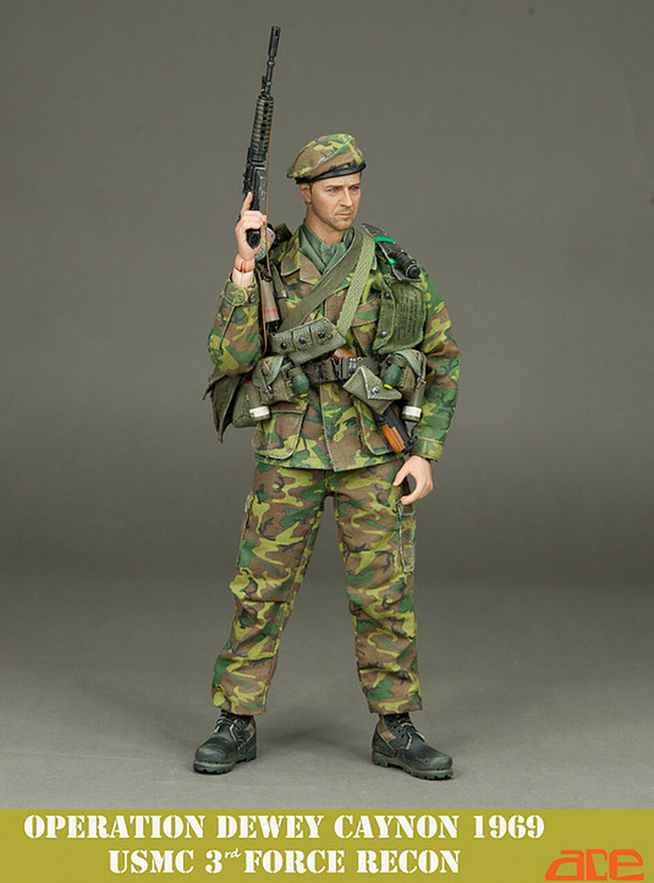 1:6 scale ACE Vietnam USMC Dewey Canyon ERDL Beret Hat for 12" Figures