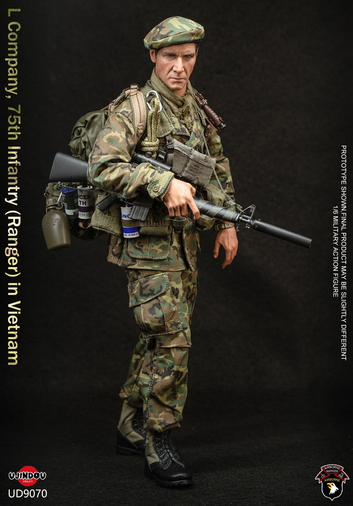 1:6 scale Ujindou UD9070 U.S. ARMY L Company 75th Infantry Ranger in Vietnam 12" Figure (PREORDER)