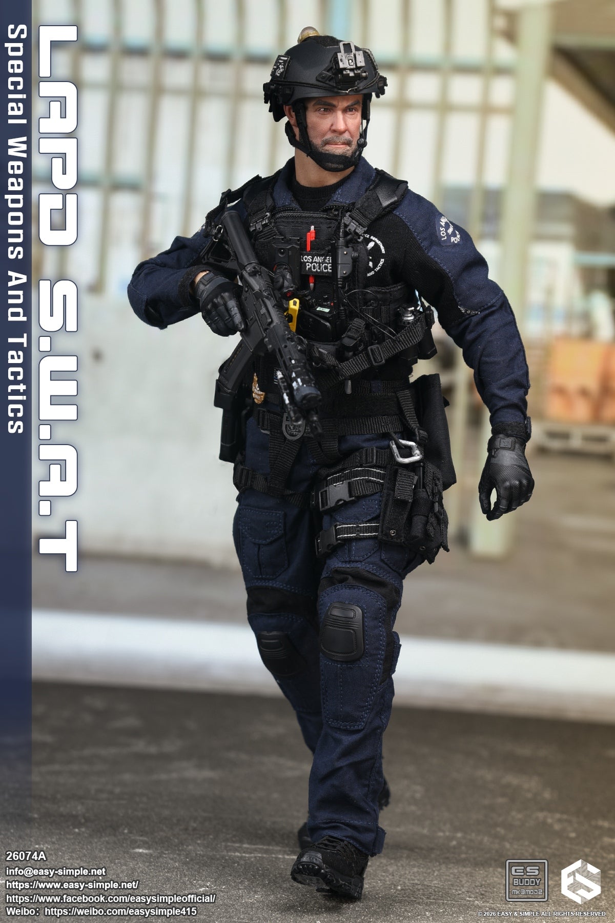 1:6 scale Easy & Simple LAPD S.W.A.T Special Weapons and Tactics 12" Figure 26074A (PREORDER)