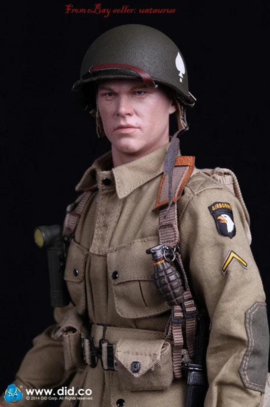 1:6 scale DiD WWII US 101 Airborne Private Ryan Male Head Sculpt for 12" Figures