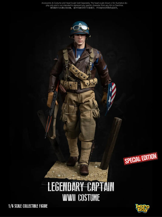 1:6 HERO TOY Legendary Captain WWII Costume Accessory Set with Body (Special Edition) AC003B (PREORDER)