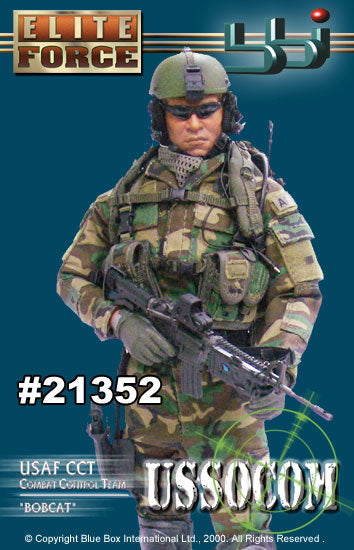 1:6 scale BBI USAF CCT Boobcat Black Knee Pads for 12" Figures
