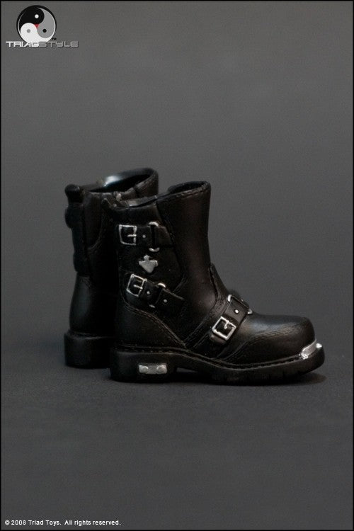 1:6 scale Triad Toys Dead Cell Jade Van Helsing Female Black Biker Boots